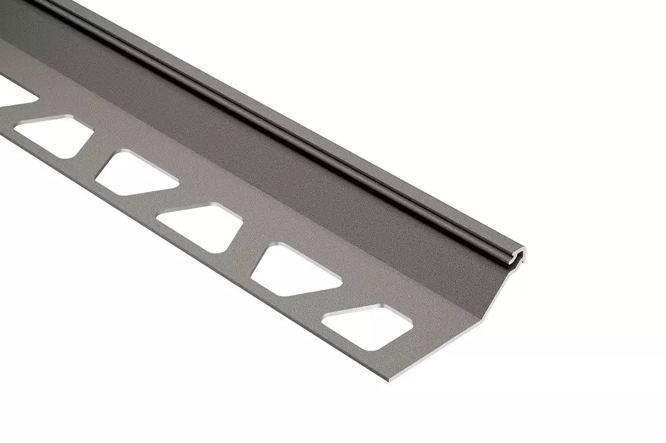 Angle end profile, shiny stainless steel 3m 