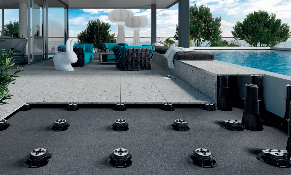 Stelzlager für Terrassen und Balkone Höhenverstellbar und selbstnivellierend - Pedestal Prime Eterno Ivica