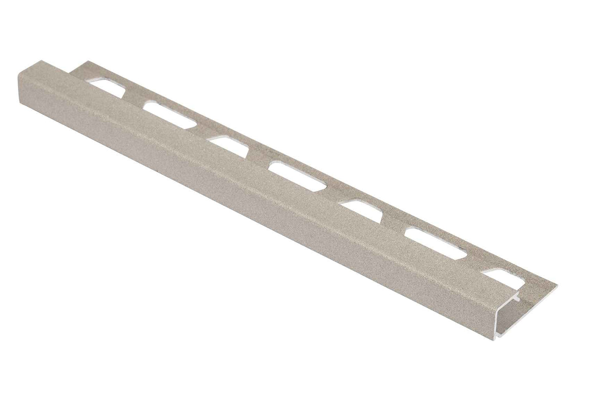 Angle end profile, shiny stainless steel 3m 