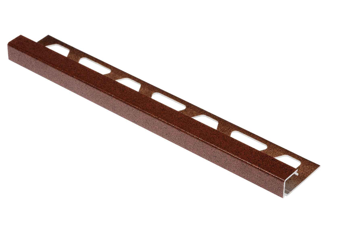 Angle end profile, shiny stainless steel 3m 