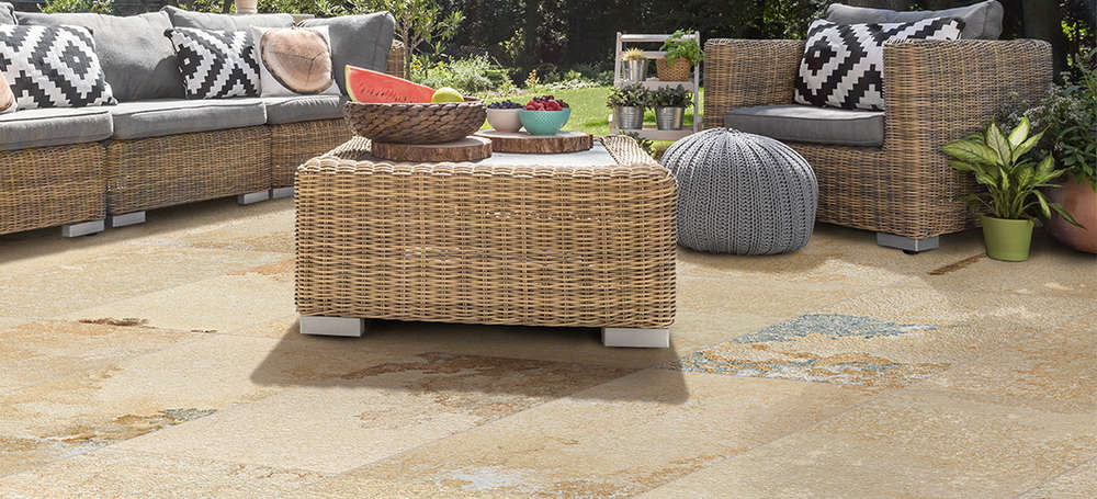 Terrace tiles Campogalliano Archaios natural beige - the most beautiful Solnhofen tile
