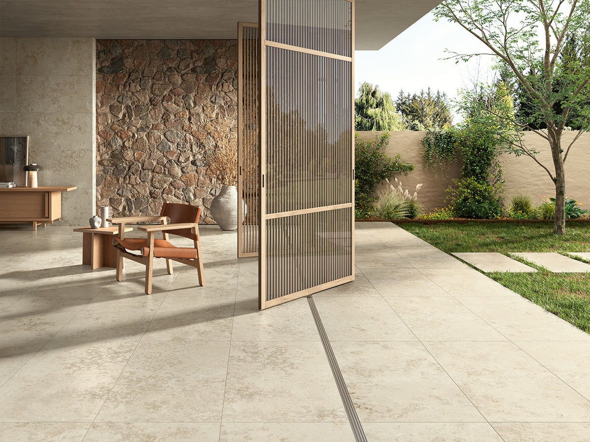 Outdoor Terrassenplatten Jura-Optik 60x120x2cm - Jurassic Verde Italien