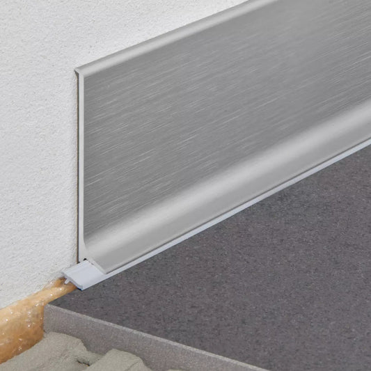 Angle end profile, shiny stainless steel 3m 