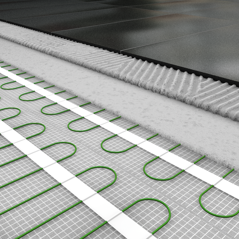 End rail 4-sided, shiny stainless steel 3m - square profile 