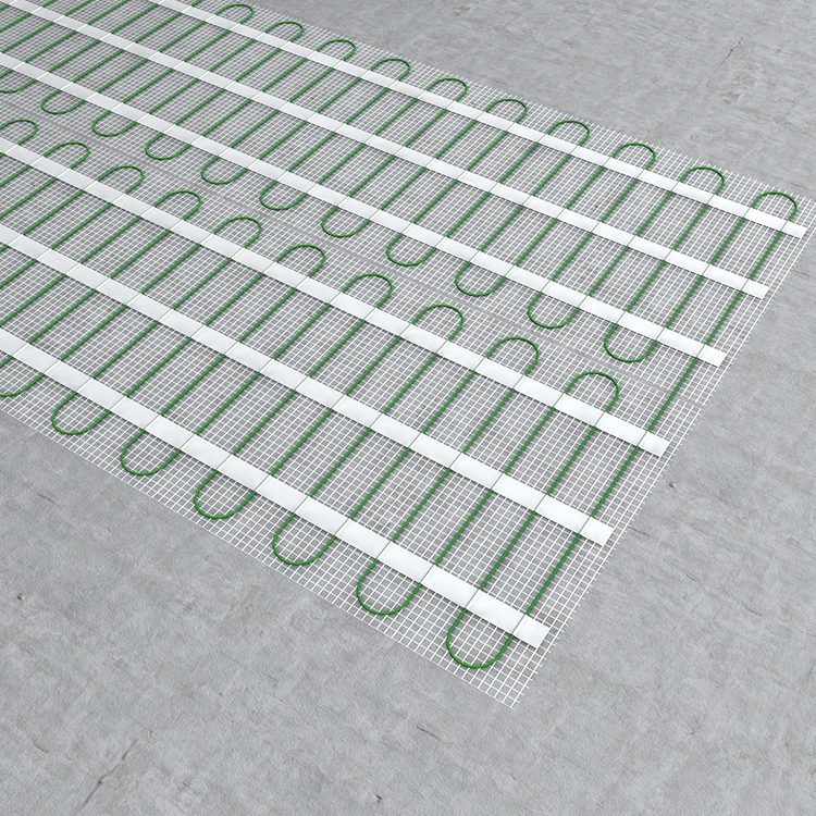 End rail 4-sided, shiny stainless steel 3m - square profile 