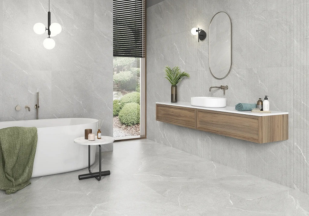 Feinsteinzeug Dhara - Naturstein-Optik mit eleganten weißen Aderungen