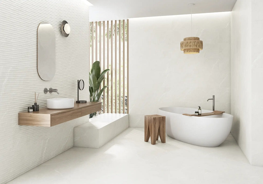 Feinsteinzeug Dhara - Naturstein-Optik mit eleganten weißen Aderungen