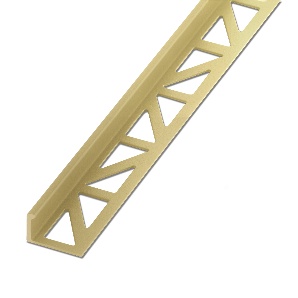 End rail 4-sided, shiny stainless steel 3m - square profile 