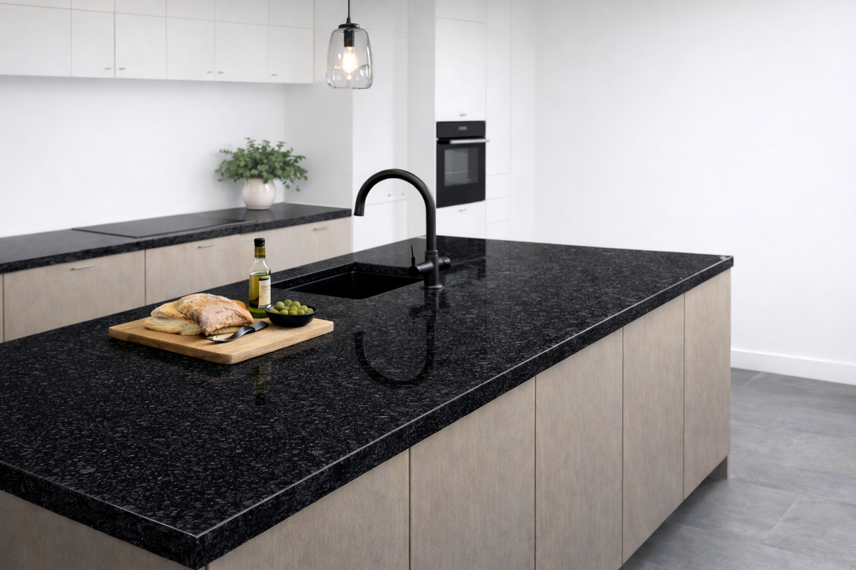 Naturstein Nero Impala – elegante Tiefe in Schwarz