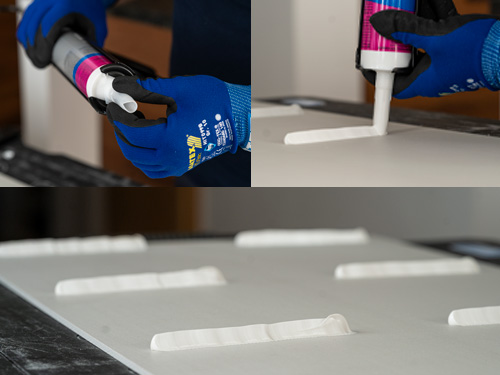 Wandpaneele kleben OTTOCOLL® M 595 – der Profi für flächige Klebungen