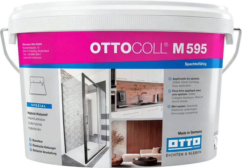 Wandpaneele kleben OTTOCOLL® M 595 – der Profi für flächige Klebungen