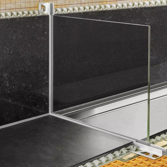 Deco-SG - Schlüter U-Aufnahmeprofil für Glaswände in der Dusche Länge=2.5m
