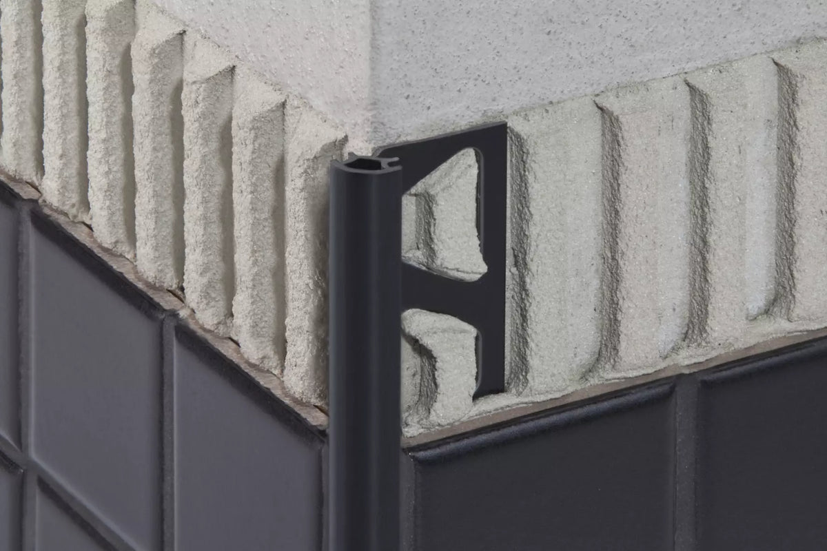 Angle end profile, shiny stainless steel 3m 
