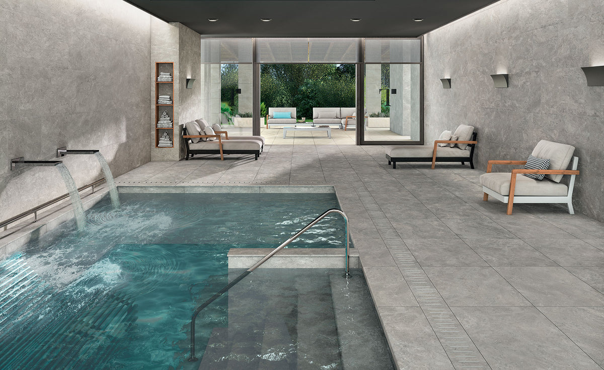 Thermae NovaBell Italien -Outdoor Platten für Außenbereich Treppen und  Pools