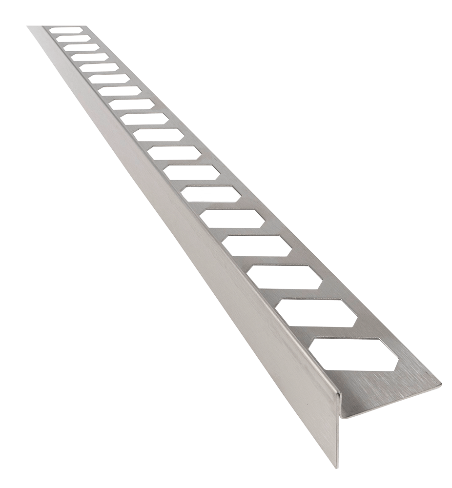 Shower wedge rail stainless steel 11 mm, 150cm - gradient profile 2% 