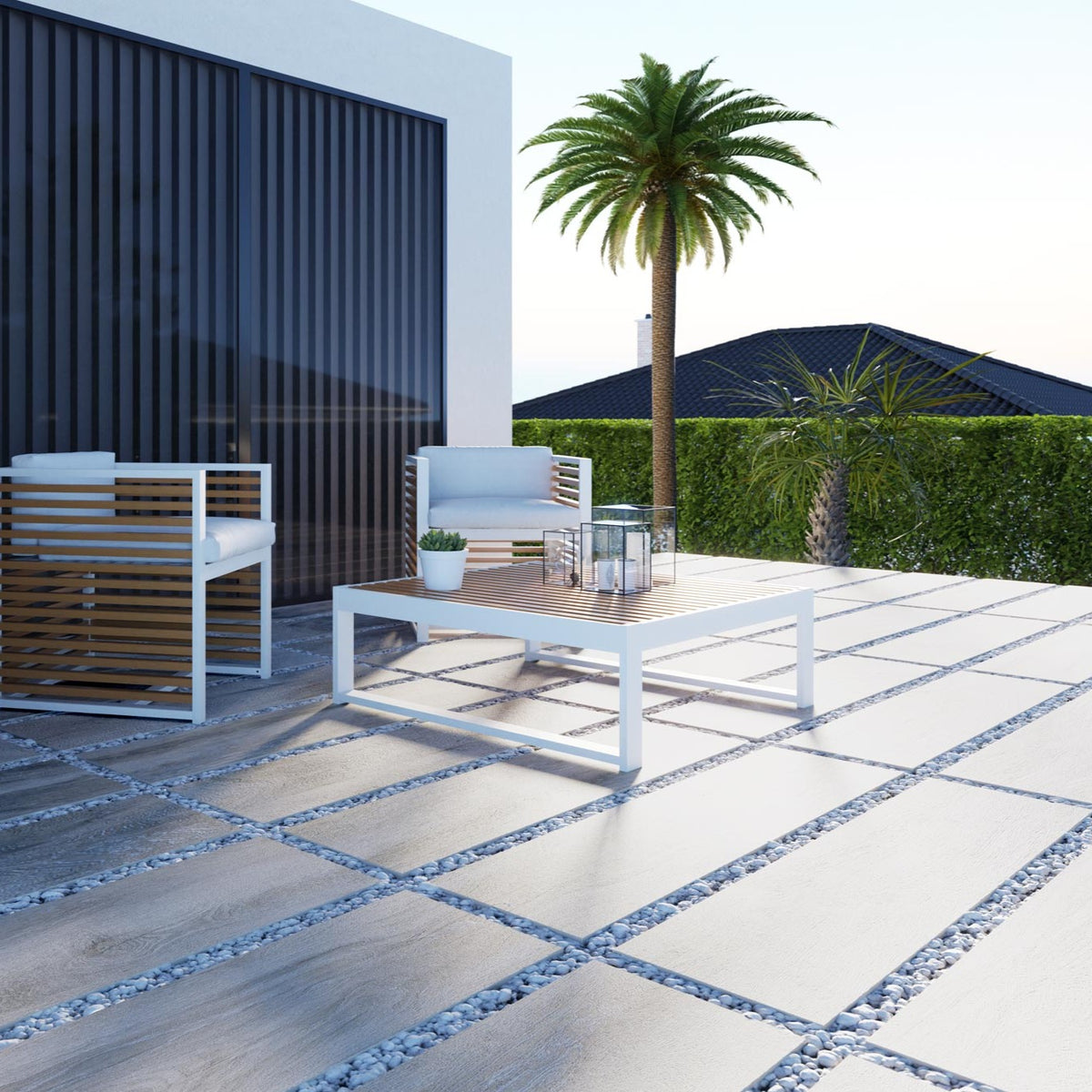 Terrassenplatten Holz-Optik  Format 30X120.5X2cm